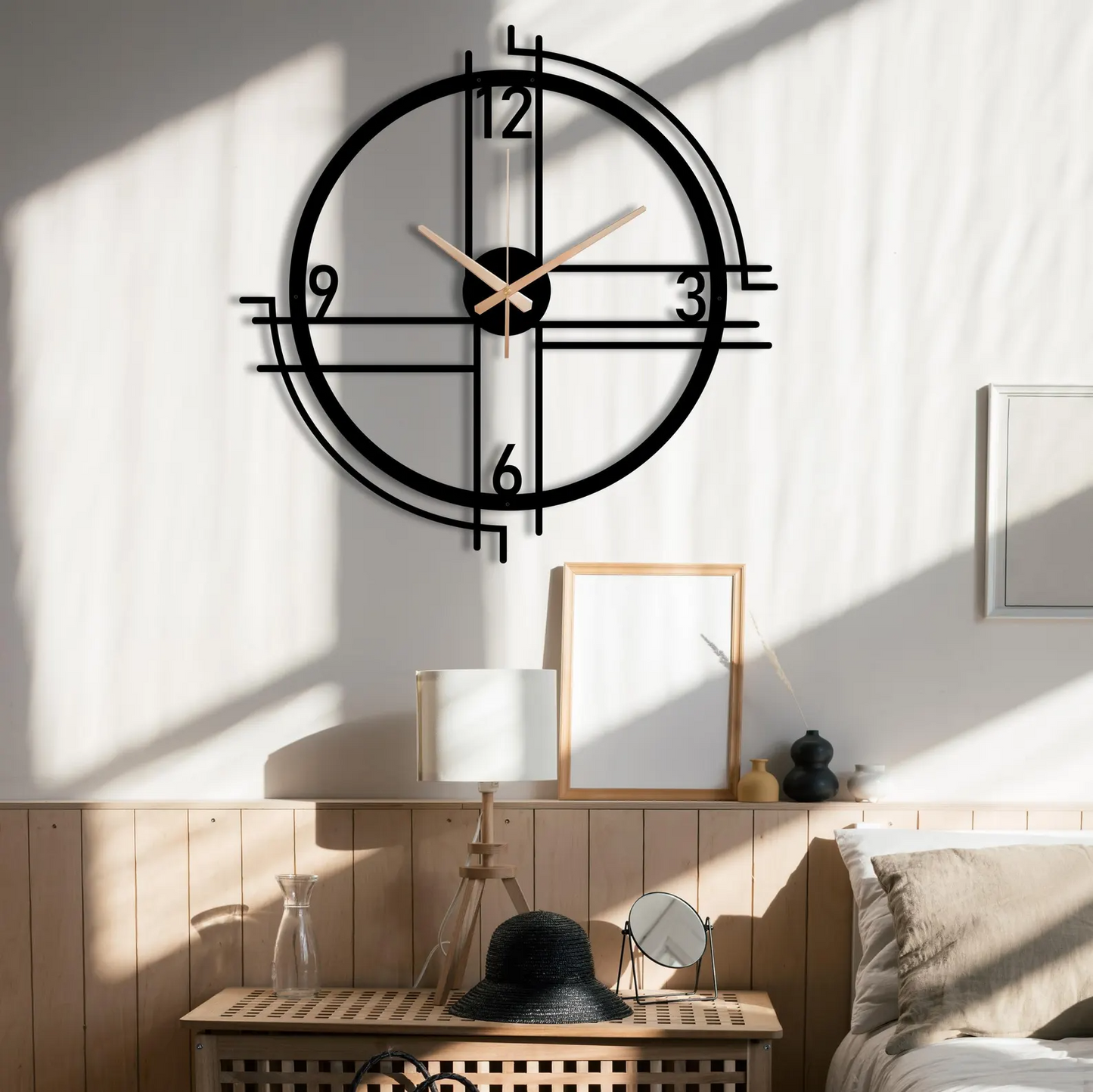 Vuslo Modern Silent Geometric Design Wall Clock