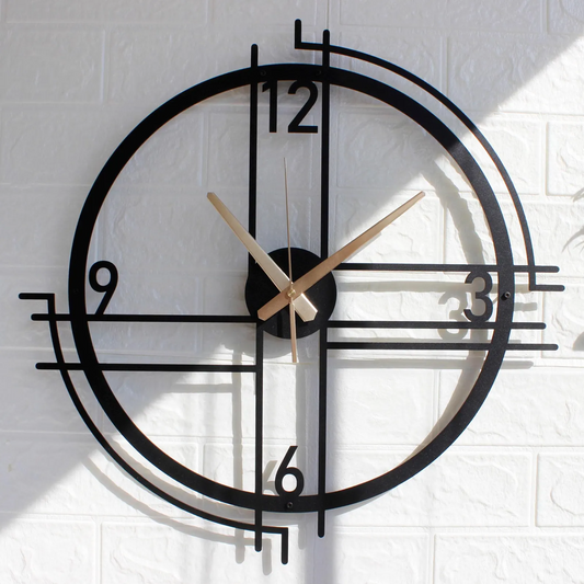 Vuslo Modern Silent Geometric Design Wall Clock