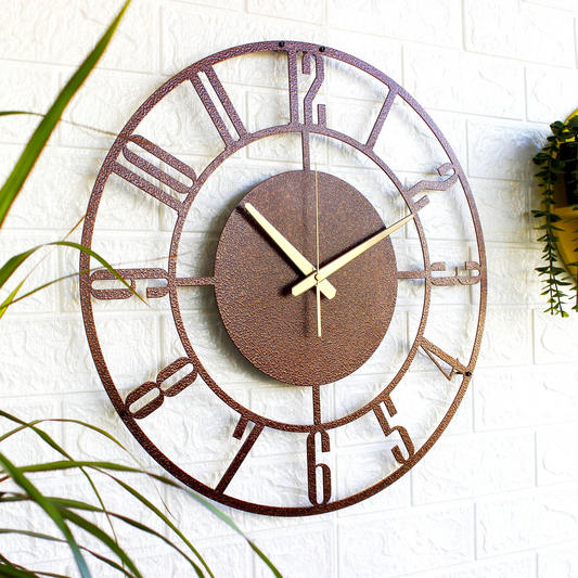 Vuslo Unique Copper Wall Clock