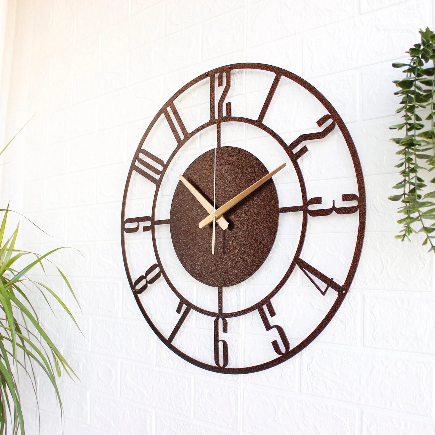 Vuslo Unique Copper Wall Clock