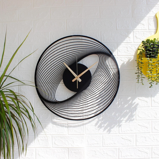 Vuslo Unique Spiral Metal Wall Clock