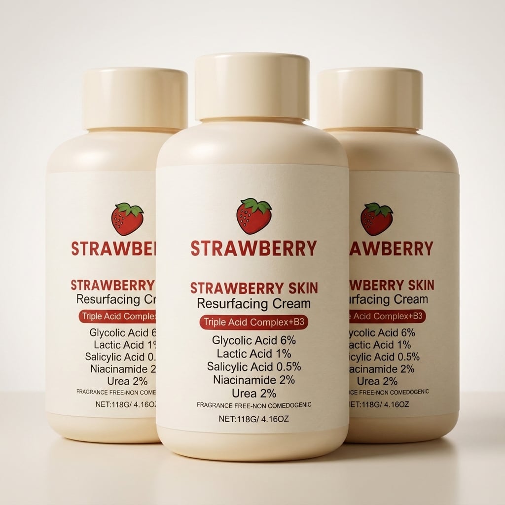 3 bottles of Strawberry Skin Cream